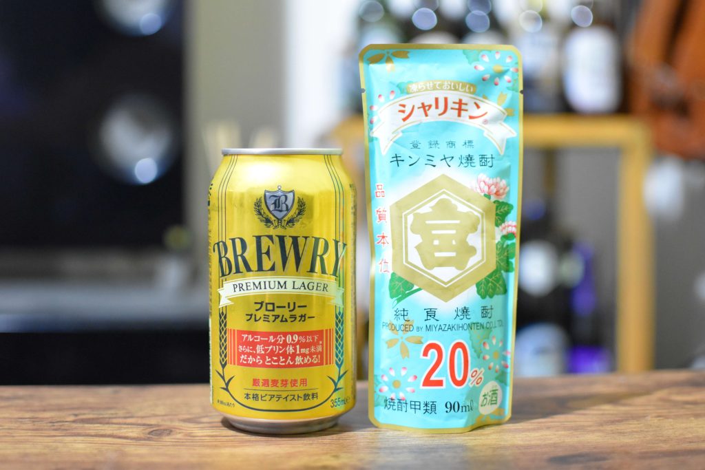 ブローリー×シャリキン｜ノンアルコールビールの焼酎割りの作り方